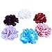 Anleolife Fabric Flower Hair Clips/Silky Floral Hair Flowers Bridal Wedding Cloth Decor Flower Crown Corsage Brooch Pins For T-shirt Jacket 6pcs/lot (mix color 6pcs)
