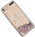 iPod Touch 6 Case Liquid Quicksand Glitter Rose Gold Style, Touch5 Liquid Case, BLLQ Twinkle Quicksand Water Fall Funy Lovely Shiny Bling Sparkle PC Hard Case for Touch6 Touch 5 Diamond Rose Gold