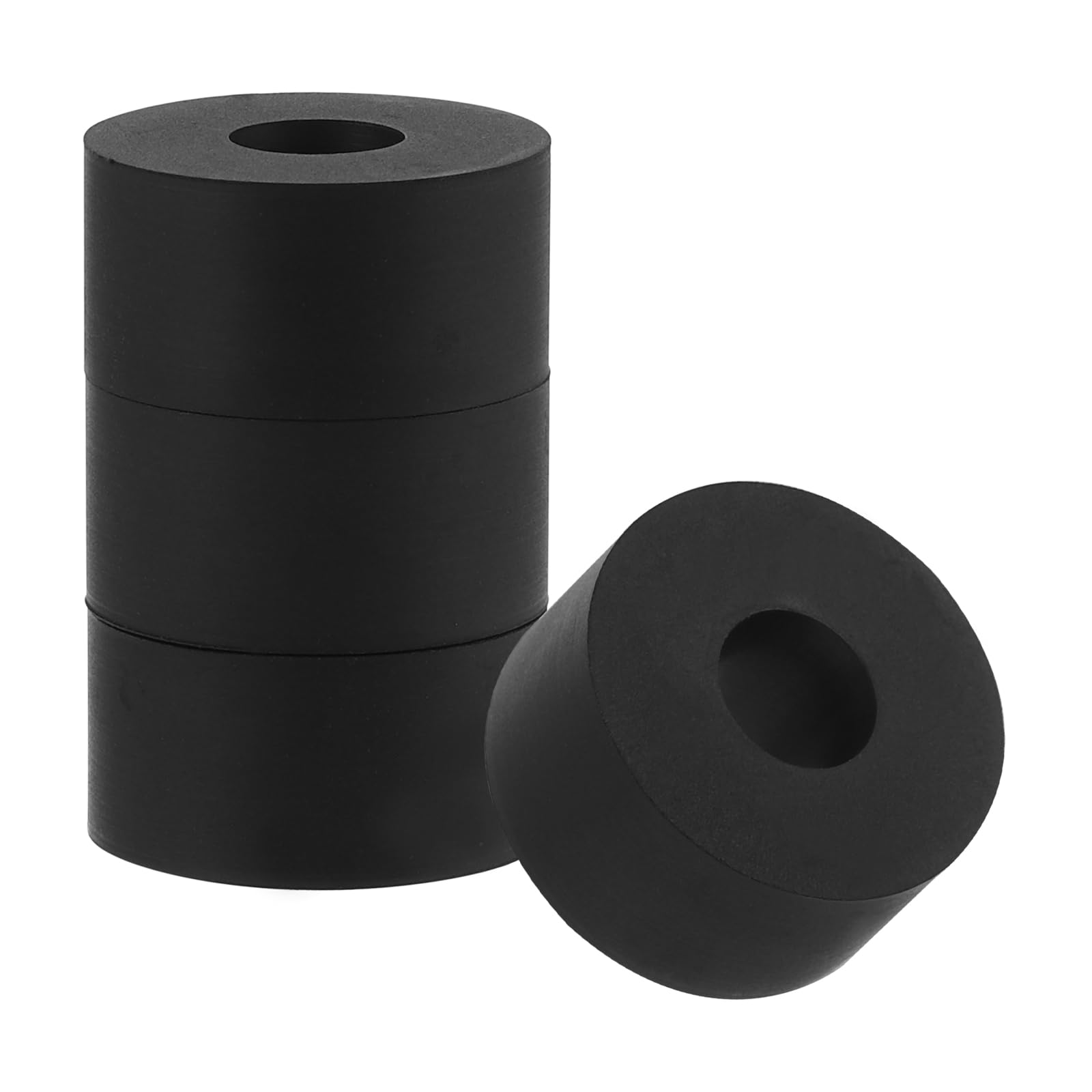 PATIKIL Flat Rubber Washers, 4Pcs 1 Inch OD x 3/8 Inch ID x 1/2 Inch Thickness Multi Purpose Spacer Rubber Bushings Anti Vibration Washers for Bolts Screws Home Car Appliances