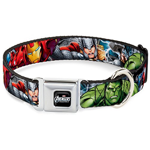 Buckle-Down DC-WAV002-L AVA Marvel Comics Dog Collar