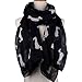 Eudora Fashion 9 Color Animal Dachshund Dog Print Scarf Pashmina Women Scarves (Black)