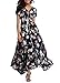 VintageClothing Women's Floral Maxi Dresses Boho Button Up Split Summer Casual Long Dress Beach Party Dress
