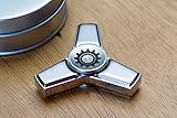 Best Fidget Spinner Toy Fidget Finger Toys w/ Fidget Wheel Ideal Fidget Spinners Hand Toy Autism, ADHD, ADD Premium Hand Spinners Fidgeting Toys for Anxiety Durable Hand Spinner (Stainless-Steel)