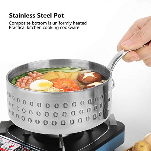Saucepans, Stainless Steel Small Sauce Pot Sauce Pan without Lid Multi