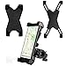 Qoosea Bike Phone Mount Holder, Universal Cell Phone Bicycle Handlebar & Motorcycle Holder Cradle with 360 Rotate for 3.5 - 7 inch Cell Phone iPhone Android phone and GPS Devices - Black
