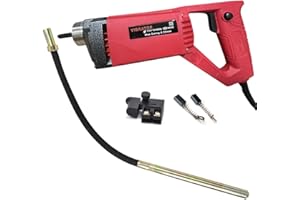 VOTOER 850W Handheld Electric Concrete Vibrator Vibrating Power Tool, Air Bubble Remover, 4.9 feet Flex Hose Immersion Shaft