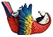Ebros Gift Tropical Rio Rainforest Red Scarlet Macaw Parrot Wine Bottle Holder Caddy Figurine 10.25