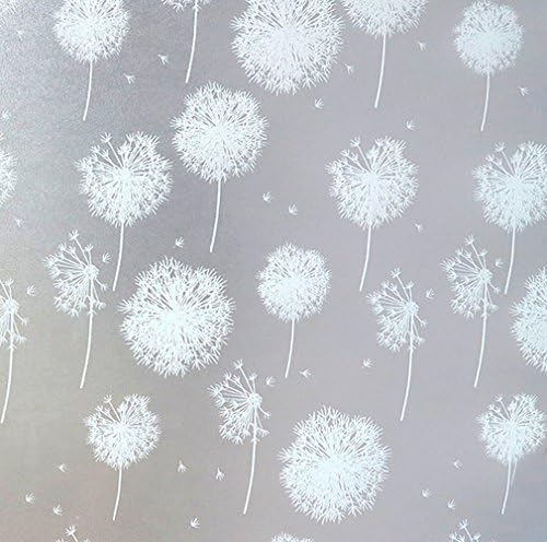 Jutao Dandelion Frosted Privacy Window Films For Glass 17.7" X 39.4"