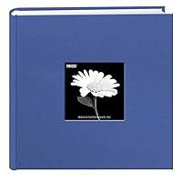 Fabric Frame Cover Photo Album 200 Pockets Hold 4x6 Photos, Sky Blue