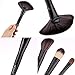 ACEVIVI Makeup Brushes Premium Makeup Brush Kit Handle Synthetic Kabuki Foundation Cosmetic Brushes for Powder Liquid Cream (Black 24pcs)