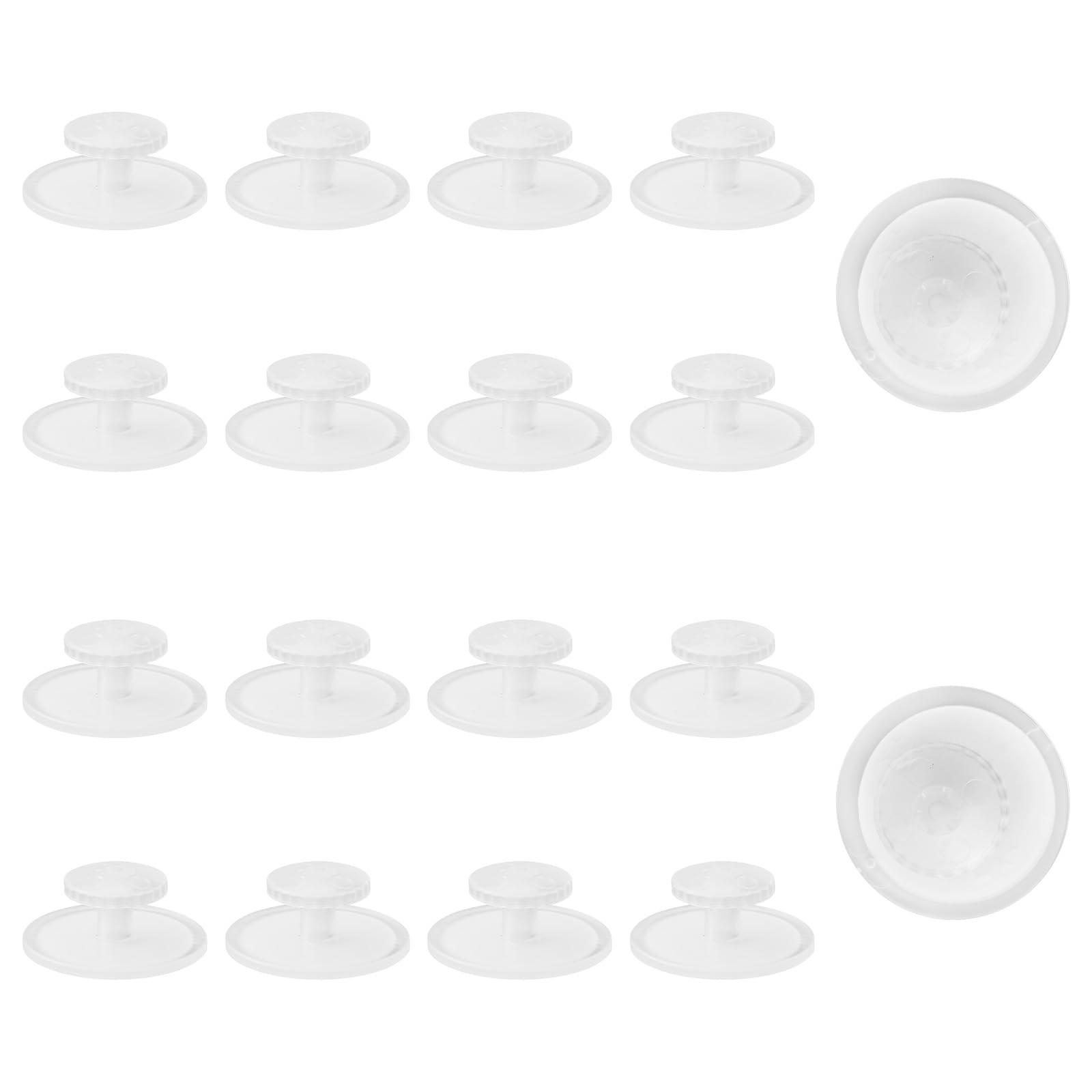 MOROBOR Self-Stick Drawer Knobs Pull Handle, 20 PCS Plastic Drawer Handles Cabinet Knobs Drawer Auxiliary Pulls Handle Self-Stick Handle Helper (Transparent)