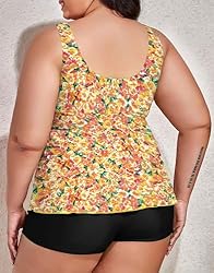 Omichic Modest Tankini Swimsuits for Women Two