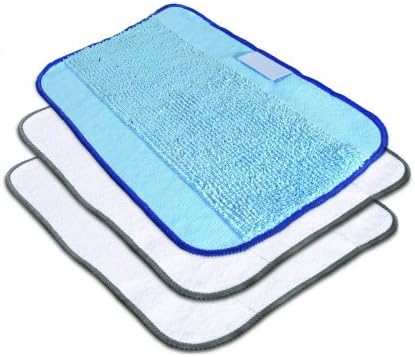 3-Pack Microfiber Cleaning Cloths, Mixed for Braava Floor Mopping Robot