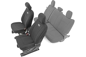 Rough Country Neoprene Seat Covers for 15-22 F-150 |17-22 Super Duty - 91016,Black