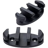 Yetaha 2Pcs Black Nylon Zig Zag Cleats for Kayak Boat Marine Accessories | 2-pack black nylon material , slip-proof zigzag groove fits kayaks, canoes &amp; fishing boats