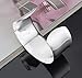 Hosaire Dangle Silver Stainless Steel Wide Cuff Bangle Bracelet for Women Men