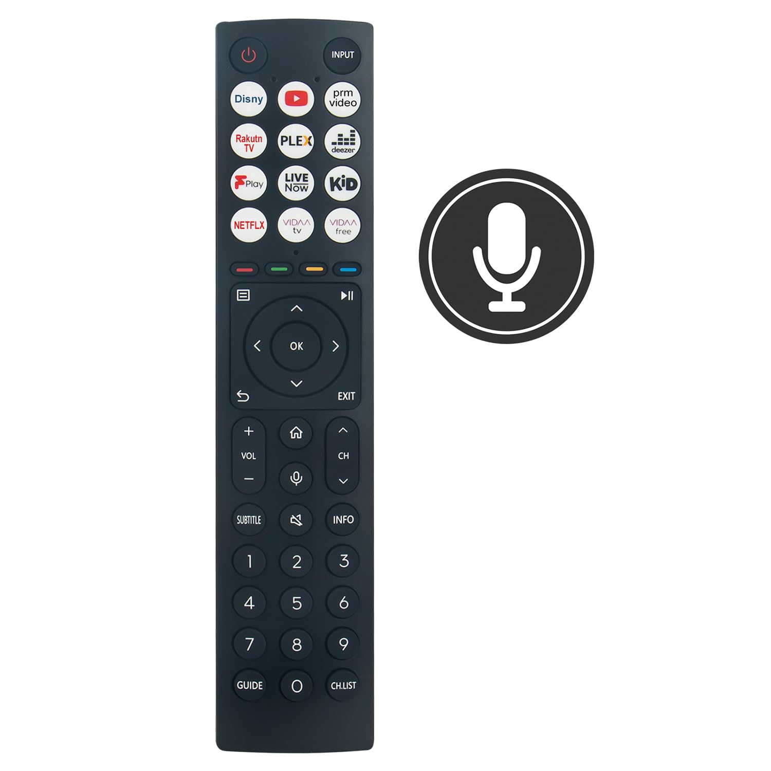 VINABTY Replacement Voice Remote Control ERF3B86 Suits for Hisense Smart TV 55U70HQTUK 55U71HQ 55U71HQTUK 55U72HQ 55U72HQTUK 55U76HQ 55U76HQTUK 55U77HQ 55U77HQTUK 55U78HQ 55U78HQCH 55U78HQNE 55U79HQ