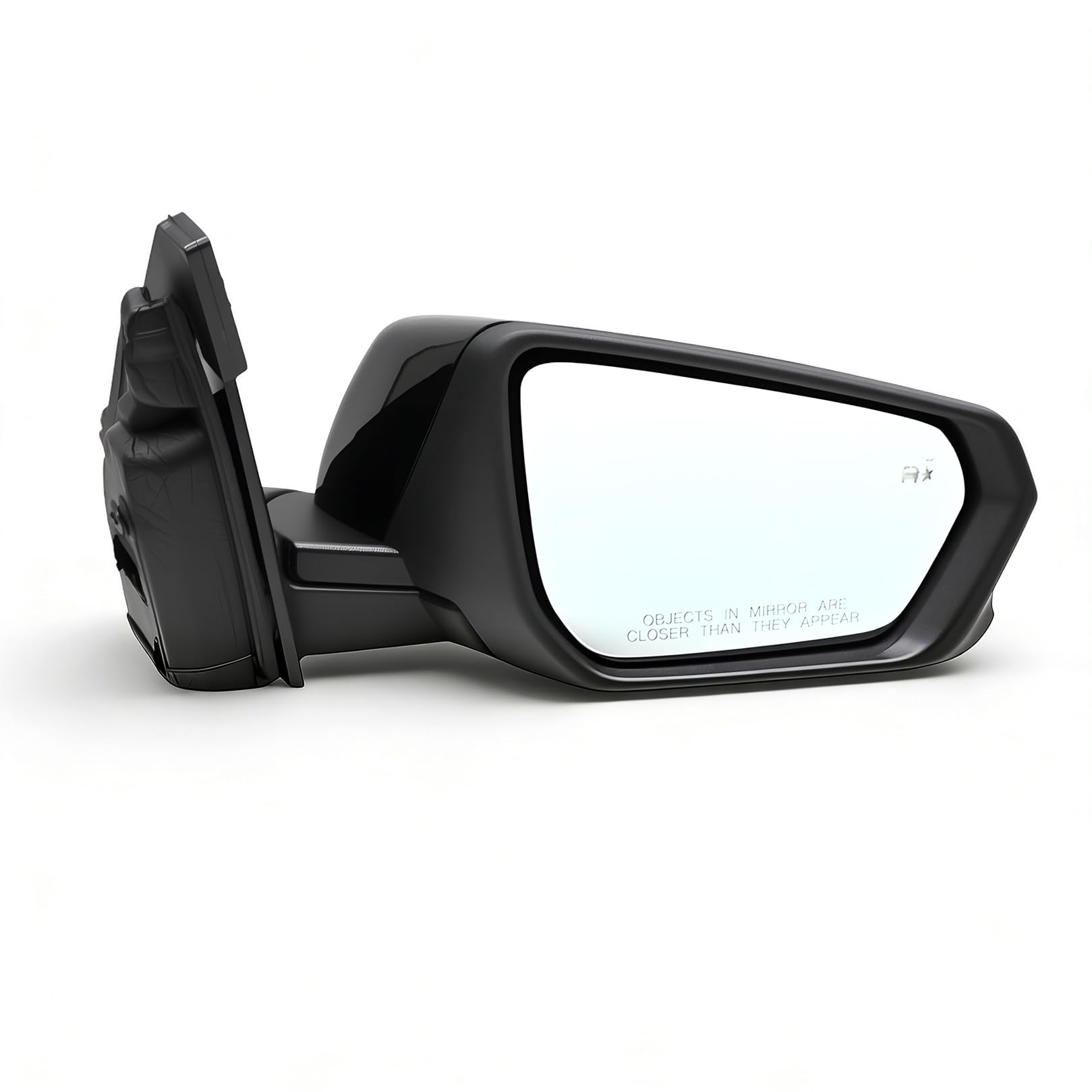 Photo 1 of Jecoupoon Gloss Black Right Passenger Side Mirror Assembly 8 Pins Compatible with Equinox/Terrain 2018-2024 w/Power Glass & Turn Signal & Heated and BSM 84225387 (8 Pins Right)