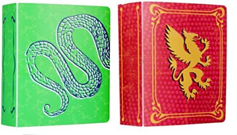 Collectible Small Mini Trading Card Album 2-Pack Red and Green
