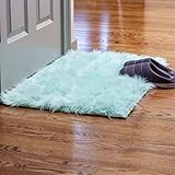 Super Area Rugs Ultra Soft & Fluffy Faux Sheepskin