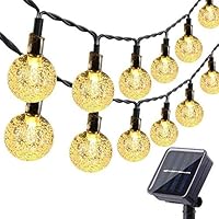 60 LED Globe Solar String Lights Outdoor
