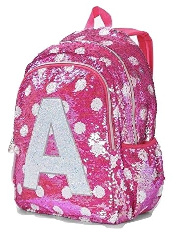 pink flip sequin backpack