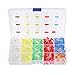 Elfeland 500pcs x 5mm Light Emitting Diode LED Lamp Assorted Kit 7 Color White Red Blue Green Yellow Orange Purple/UV Super Bright & Long Working Time