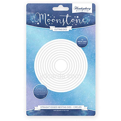 Hunkydory Moonstone Dies Straight Edged Nesting Dies - Circles - MSTONE050