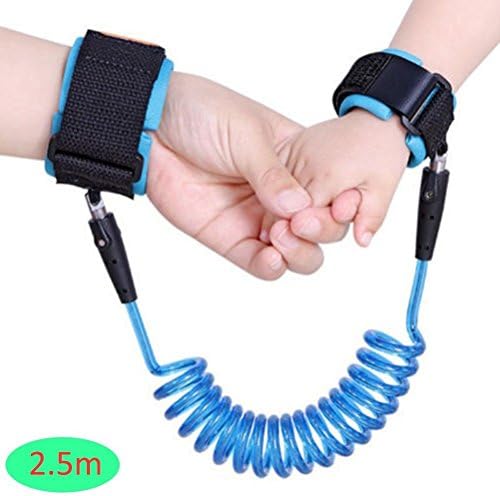 SPL68 Anti Lost Wrist Link, Child Safety Harness Leashes For Children, Baby &amp; Kids Lengthen - 2.5m (BLUE)