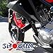 Shogun USA Made Hon CB300F CB 300 F 2015 2016 2017 2018 Black No Cut Frame Sliders Fits ABS & NON ABS Models - 750-3129