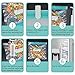 Sous Vide Bags 30 Reusable Vacuum Food Sealer Bags for Anova, Joule Cookers, 3 Sizes Sous Vide Bag Kit with Pump, 4 Sous Vide Bag Clips, 4 Sealing Clips, 10 Air Valve Port Stickers for Food Storage and Sous Vide Cooking (Tiffany Blue)