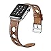 Compatible with Apple Watch 38mm 40mm 42mm 44mm Calf Leather Compatible iWatch Band/Strap Compatible I Watch Series 4 Series 3 Series 2 Series 1, (38mm(40mm for Series 4), Brown)