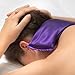 Amethyst Eye Mask Pillow With Lavender And Organic Flaxseed. Hot Or Cold. Soothing And Relaxing. Can Help With Sleep, Headaches & Migraines, Puffy/Dry Eyes And Muscular Pain