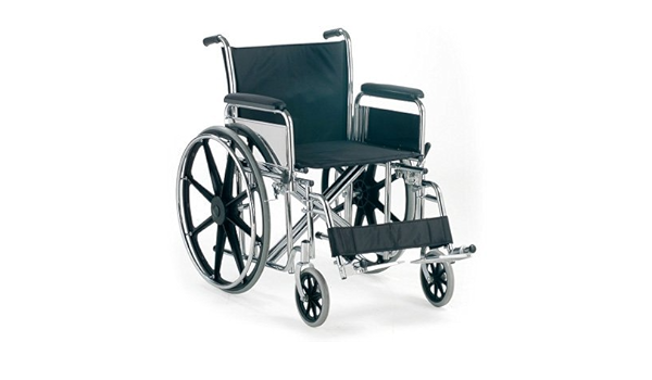 Silla de ruedas autopropulsable XL plegable: Amazon.es: Salud ...