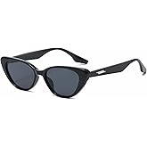 Cyxus Trendy Cat Eye Sunglasses for Women UV Protection Fashion Thick PC Frame Ladies Shades