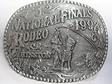 Hesston 1992 National Finals Rodeo NFR Adult Belt Buckle New in Original Shrinkwrap AGCO