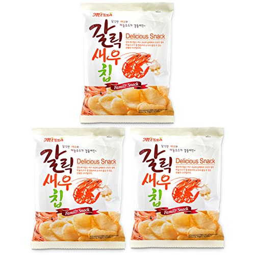 Korean Garlic Shrimp Snack Crispy Prawn Flavor Chips Delicious Crackers