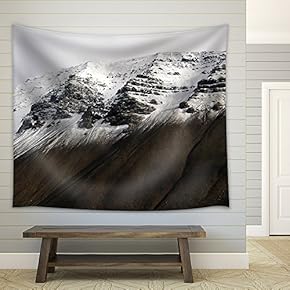 Snow Mountain - Fabric Wall Tapestry Home Decor - 51x60 inches