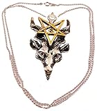 Two Tone `Bathomet` Pendant Necklace Baphomet