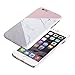 J.west iPhone 6 Plus / 6s Plus case Marble, Geometric Slim-fit Shockproof Anti-Scratch &Fingerprint Anti-Slip Matte Hard Case with Excellent Grip for iPhone 6 6S Plus [5.5 inch ] - Pink Marble Design