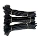 YOTCHOI Human Hair Dreadlocks Extension Handmade Locs Large Size(diameter 0.8cm) 8inch 60 Strands/pack Natural Black #1B
