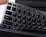 Keyboard Cover for Lenovo Yoga 710 14 14", Yoga 710 15 15.6", Flex 4 14", ideapad 110 14", ideapad 310s 14", ideapad 510s 14" US Layout (Black)
