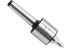 Nakkaa Lathe Center MT2 Live Center 0.0002" High Accuracy 60 Degree with 18mm Shank Diameter for Lathe Wood Metal Turning Tool