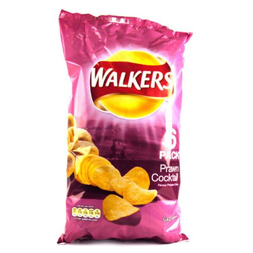 Walkers Prawn Cocktail Crisps 6 Pack 150g Amazon.co.uk Grocery