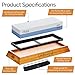 Premium Whetstone knife sharpener kit by Affinity Cook- Professional Japanese sharpening stone with 2 side grit 1000/6000- A natural non-slip bamboo base with BONUS angle guide