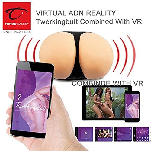 CyberSkin Male Masturbator Twerking Butt Deluxe, 3D Vibrating, Realistic Lifelike TPE Love Doll Toy Butt Full Size, Vagina Anal 2 Entry, Pussy & Backdoor Stroker, Premier Virgin Anus Love Doll