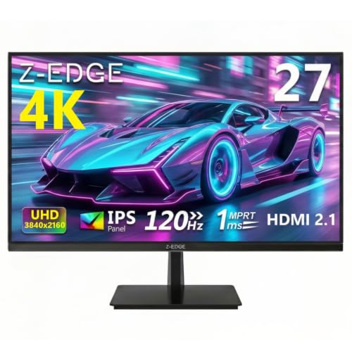 Z-Edge 27 Zoll 4K Monitor 120Hz UHD 3840x2160 IPS 1ms HDMI 2.1 DP 1.4