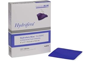 Hydrofera Blue Bacteriostatic Foam Dressing 4" X 4", Box of 10