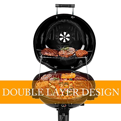 Electric BBQ Grill Techwood 15Serving Indoor/Outdoor Electric Grill