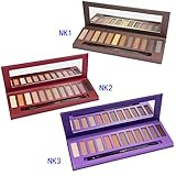 JOLY Cosmetic 12 Color NK1 NK2 NK3 Eyeshadow Eye Shadow Palettes Makeup Brushes (NK1+NK2+NK3)
